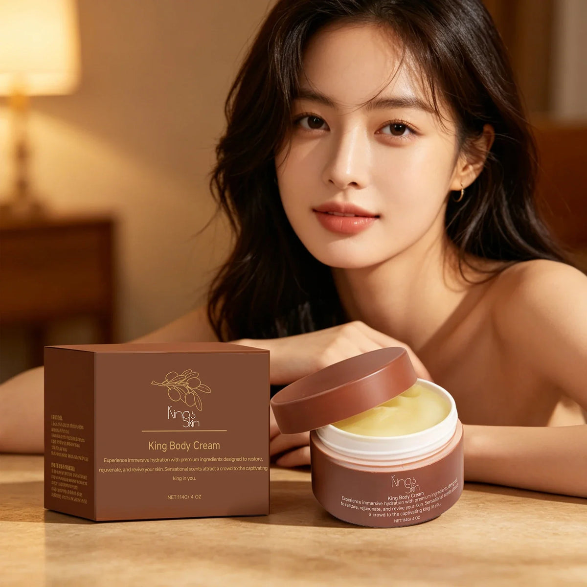 King Body Cream Strengthen Skin Barrier Increase Elasticity Relieve