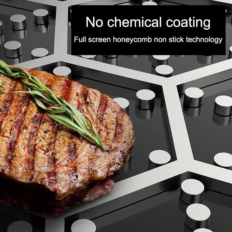 Whole Body Tri-ply Stainless Steel Frying Pan 316 Wok Double-sided