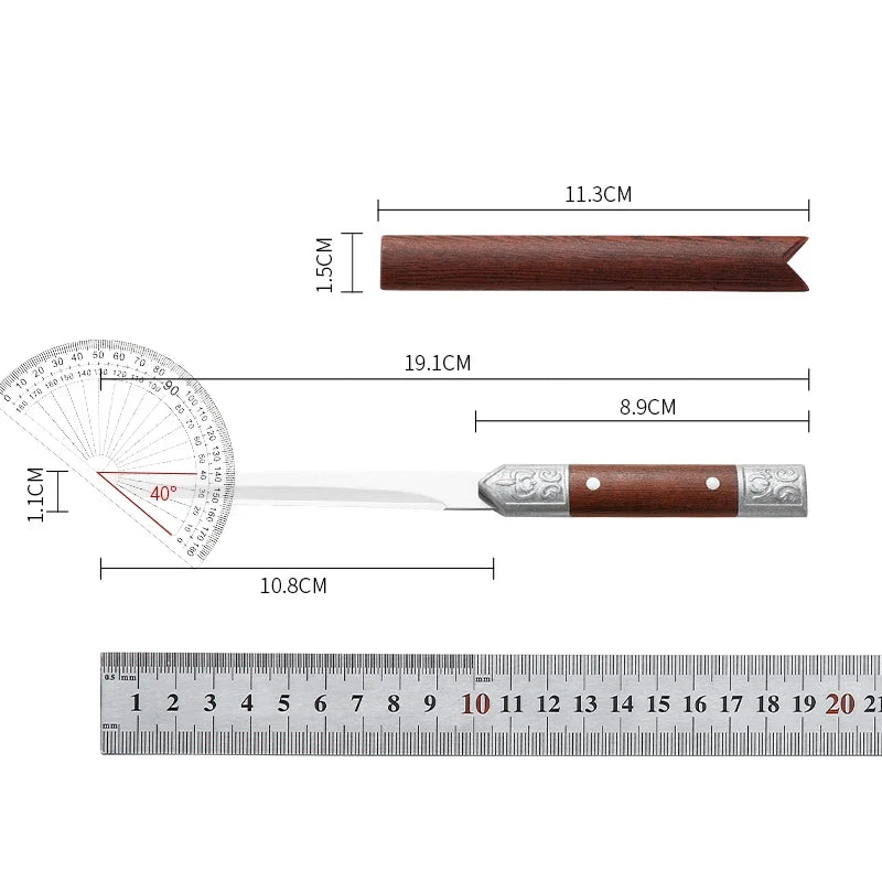 Stainless Steel Paring Knife – Sharp French-Style Fruit & Sushi