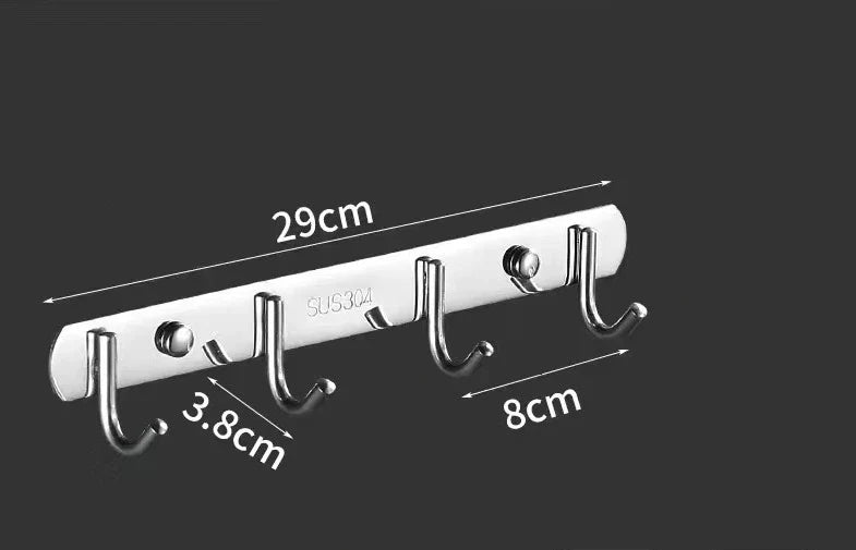 Stainless Steel Hook Hooks Toilet Clothes Kitchen Supplies Hanger