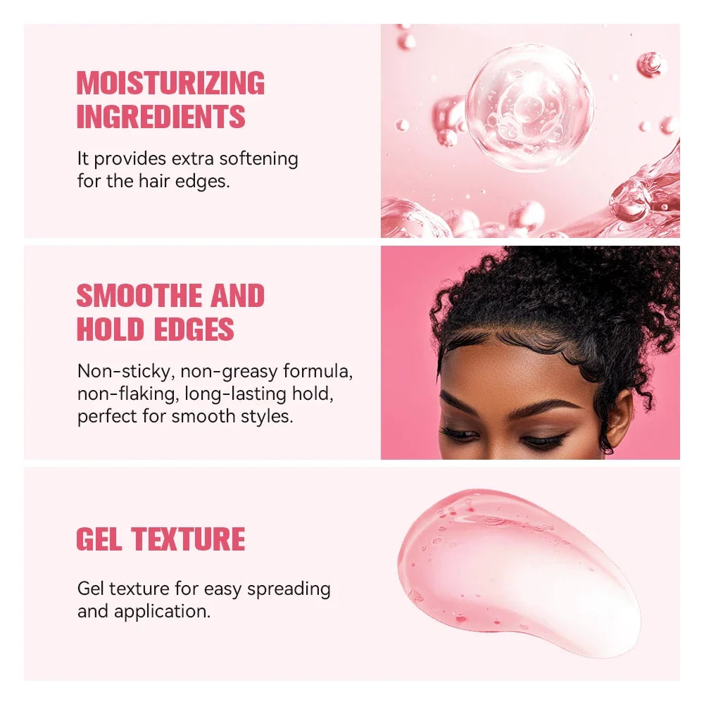 Edge Control Hair Gel – Strong Hold, No Flaking, Non-Greasy