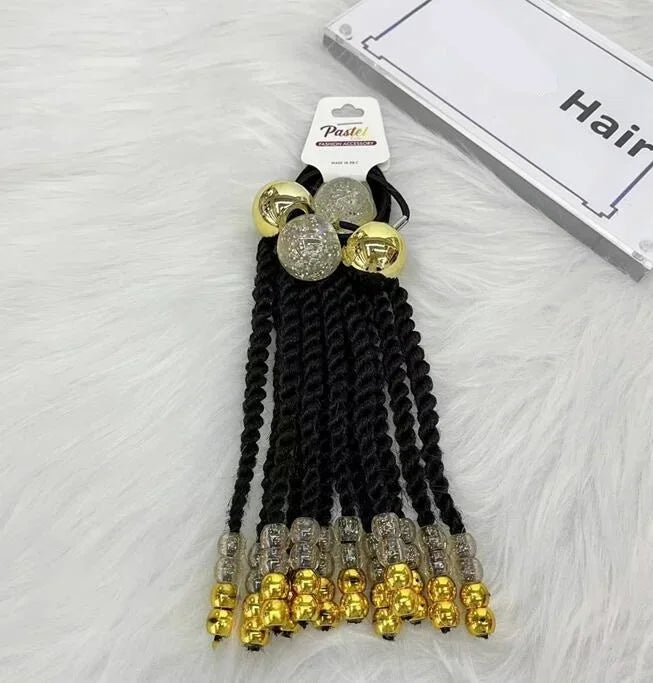 Girls Glow in the Dark Glitter Hair Bow Ponytail Accessories
