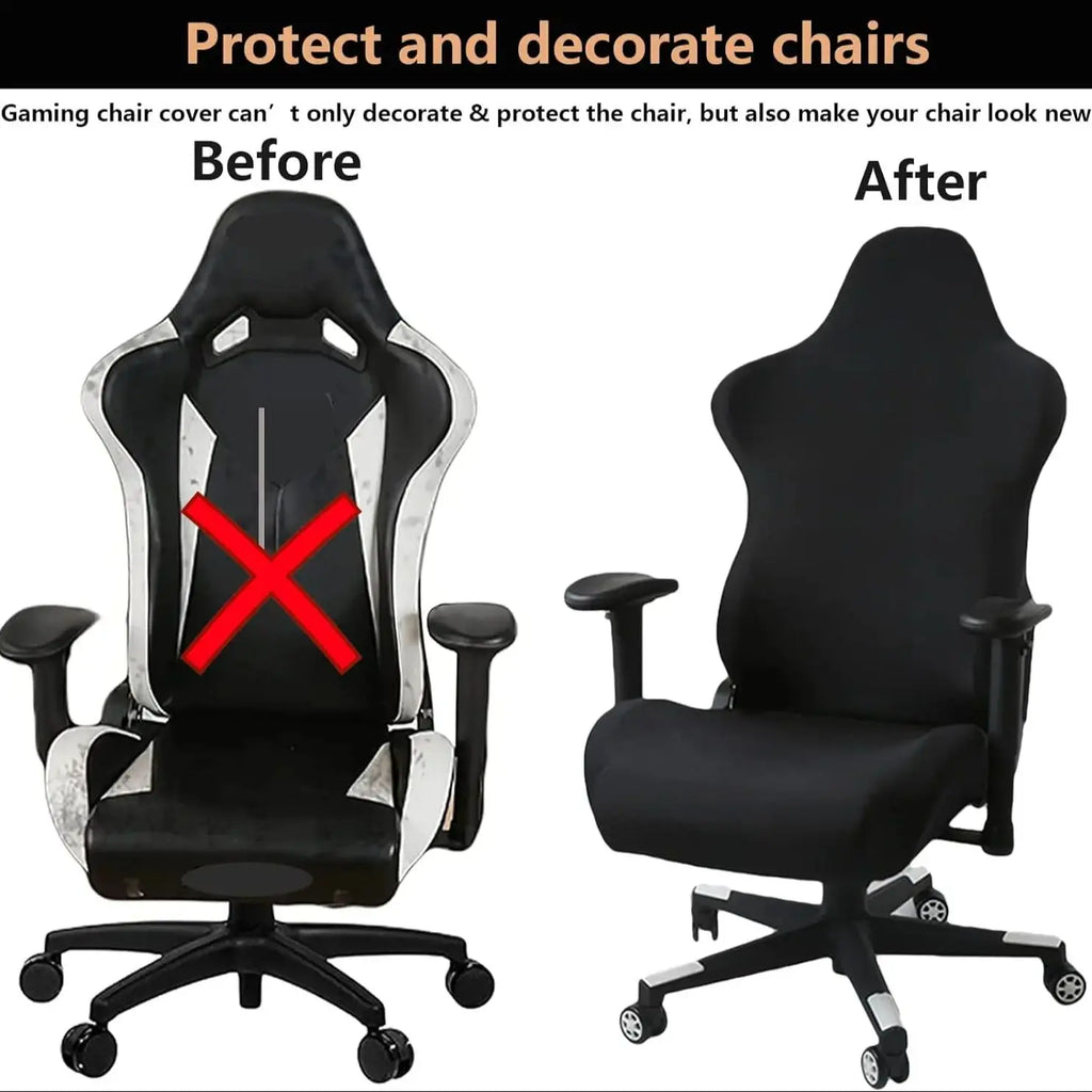 Gaming Chair Cover Set 4pc – Seat, Back & Armrest Covers