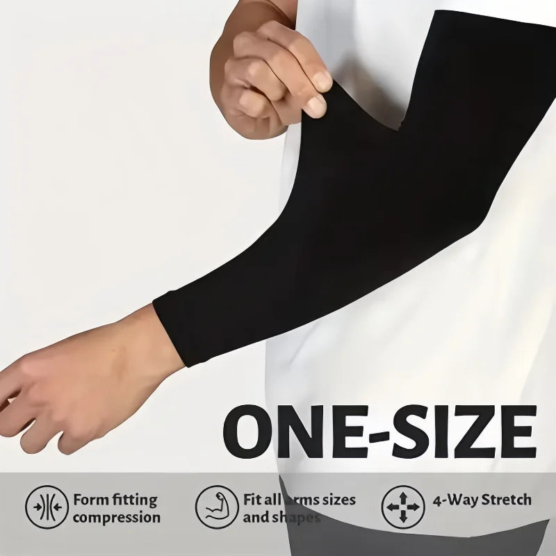 UV Arm Sleeves for Cycling & Driving – 2 Pairs | Sun Cover