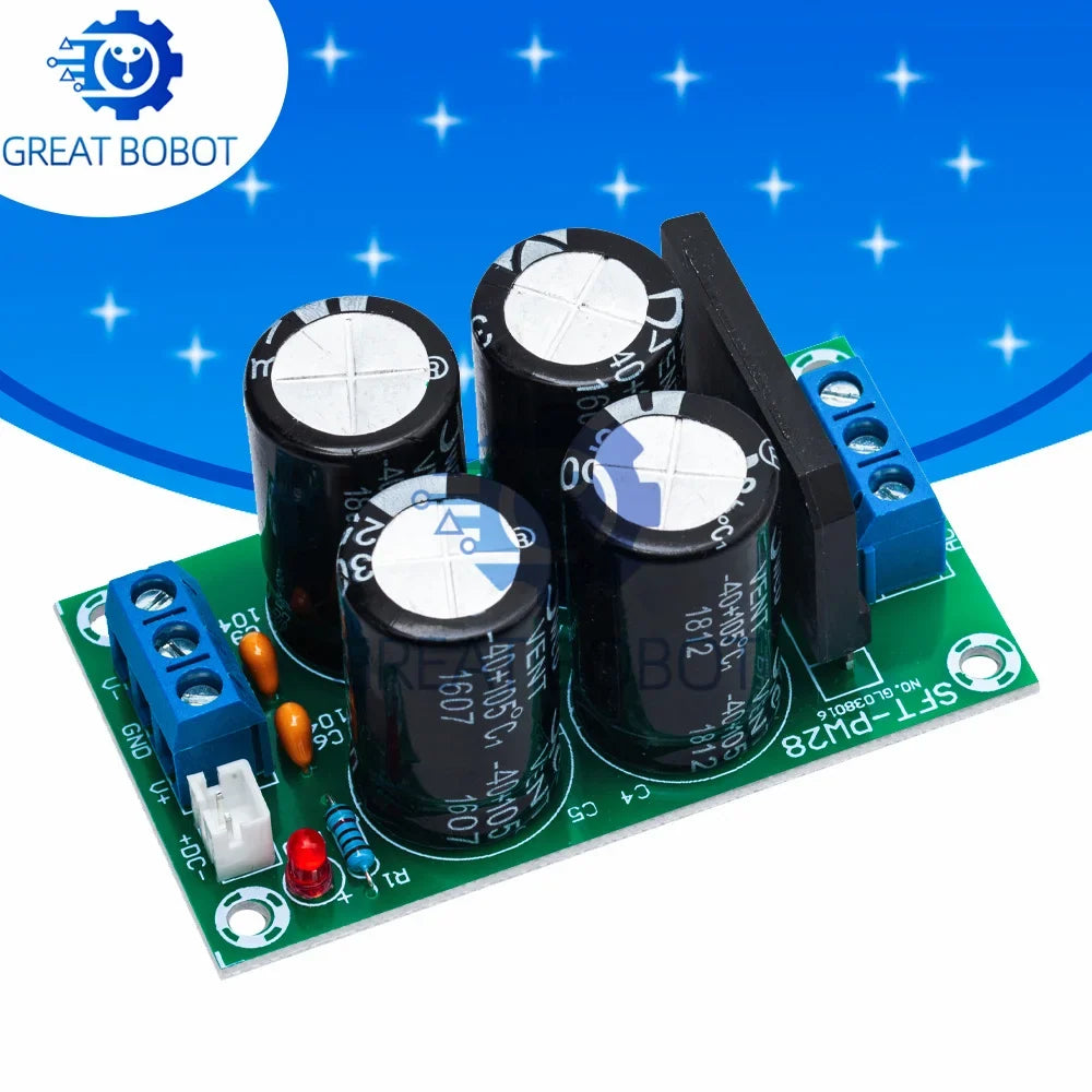 PW28 Dual Power Filter Amplifier Board 25A Rectifier DIY Kit