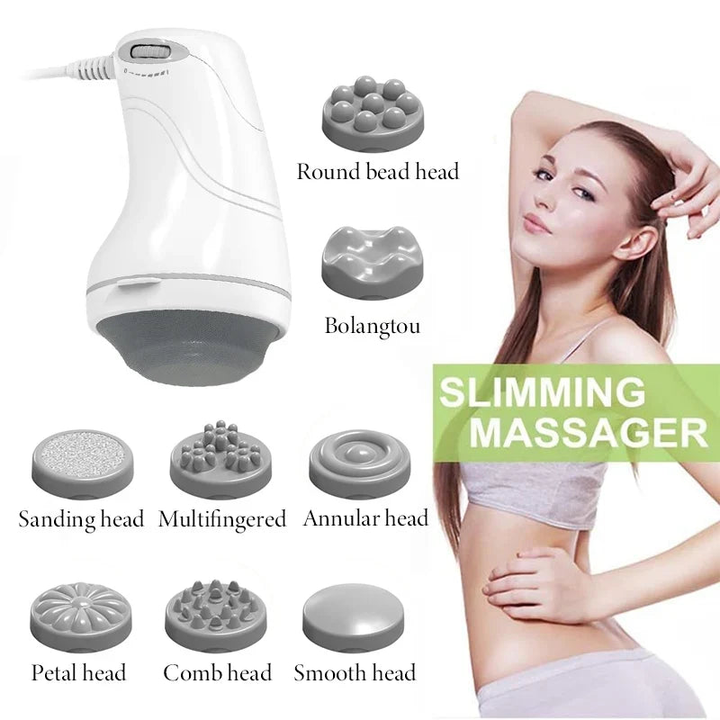 Full-Body Massager | 8 Heads, Multi-Speed, Unisex