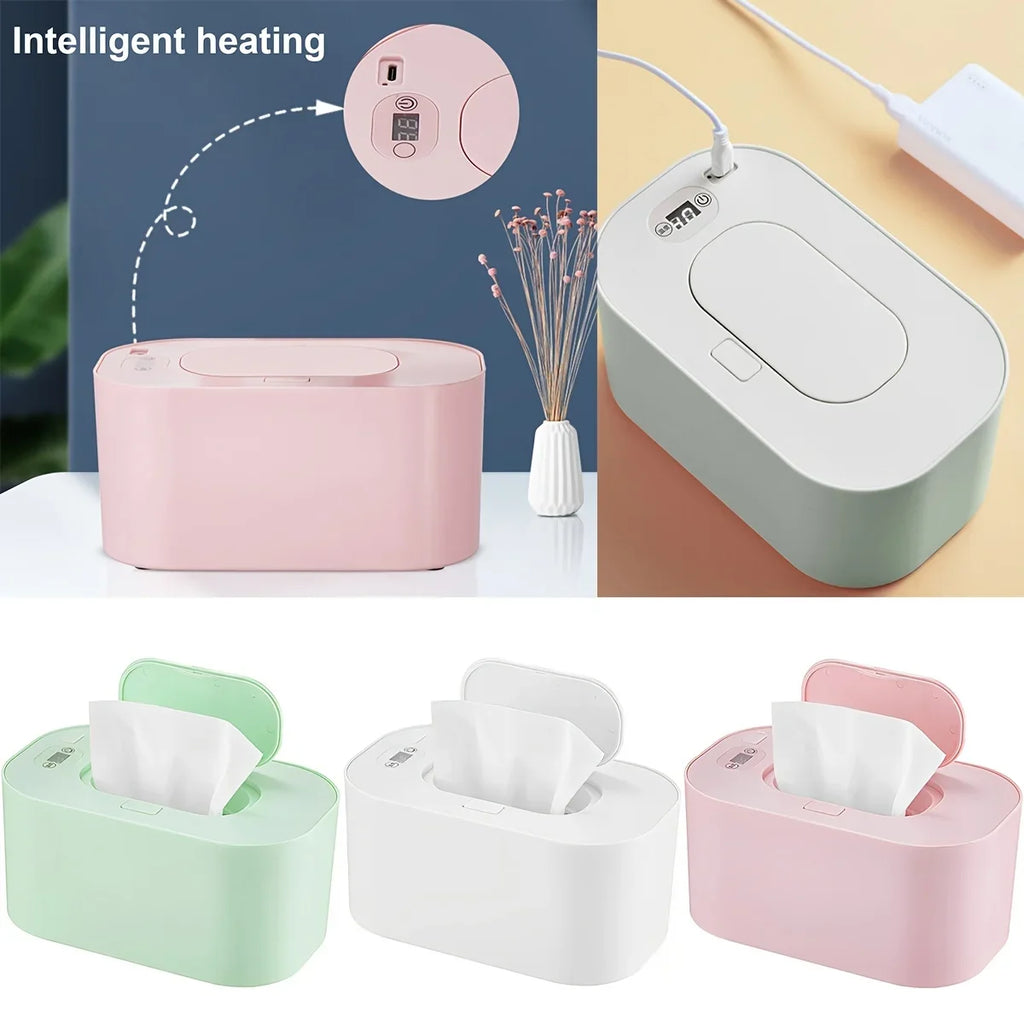USB Baby Wipe Warmer | Digital Display, 3 Temp Settings