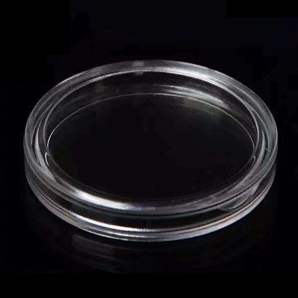 100-Pack Clear Coin Capsules – 40mm Plastic Holders & Protectors