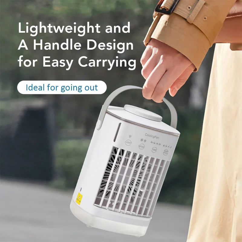 URGGU Portable Desktop Misting Fan – 700ml USB Spray Cooler