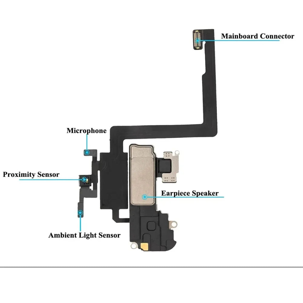 iPhone X–12 Pro Max Ear Speaker Flex Cable | Light Sensor & Mic