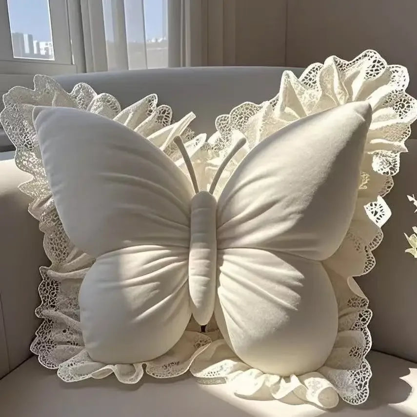 Princess Butterfly Bow Cushion | Decorative Sofa & Office Pillow