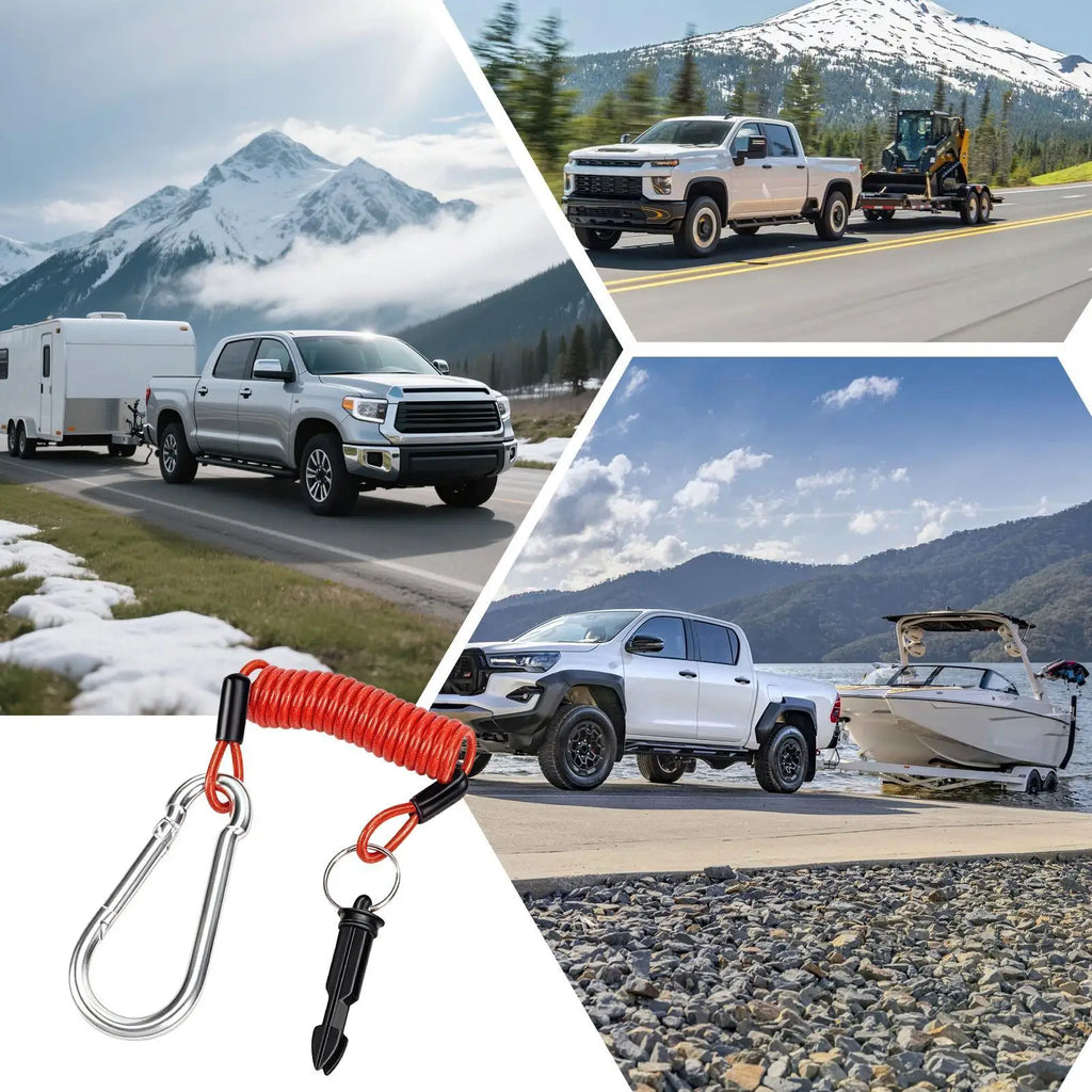 Trailer Breakaway Cable 4FT/6FT | 304 Stainless Steel Safety Cable
