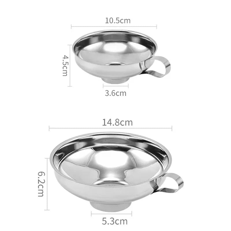 Stainless Steel Wide Mouth Canning Funnel – Jam, Oil & Jars