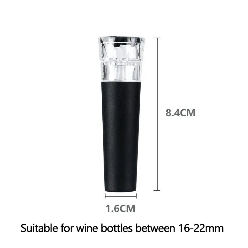 4-Pack Vacuum Wine Bottle Stoppers – Airtight Silicone Sealer