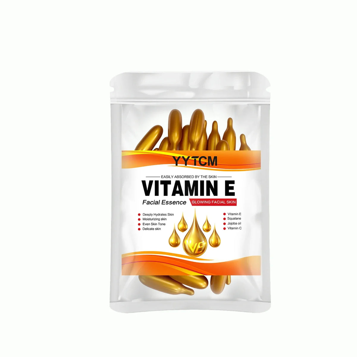 Vitamin E Capsule Essence – Squalane & Vitamin C | 30 Caps
