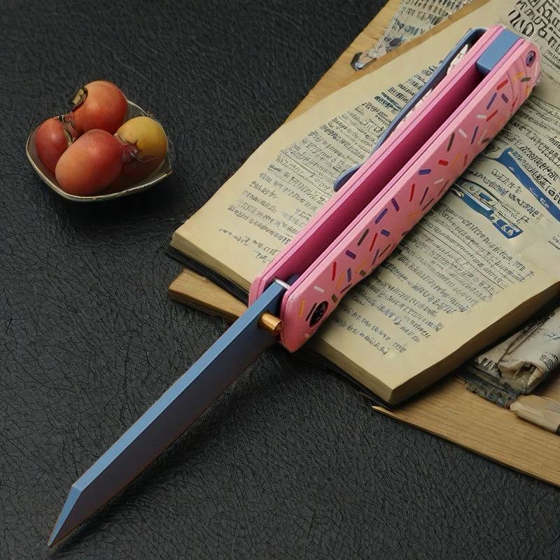 Colorful Folding Keychain Knife – Mini Stainless Steel EDC Blade