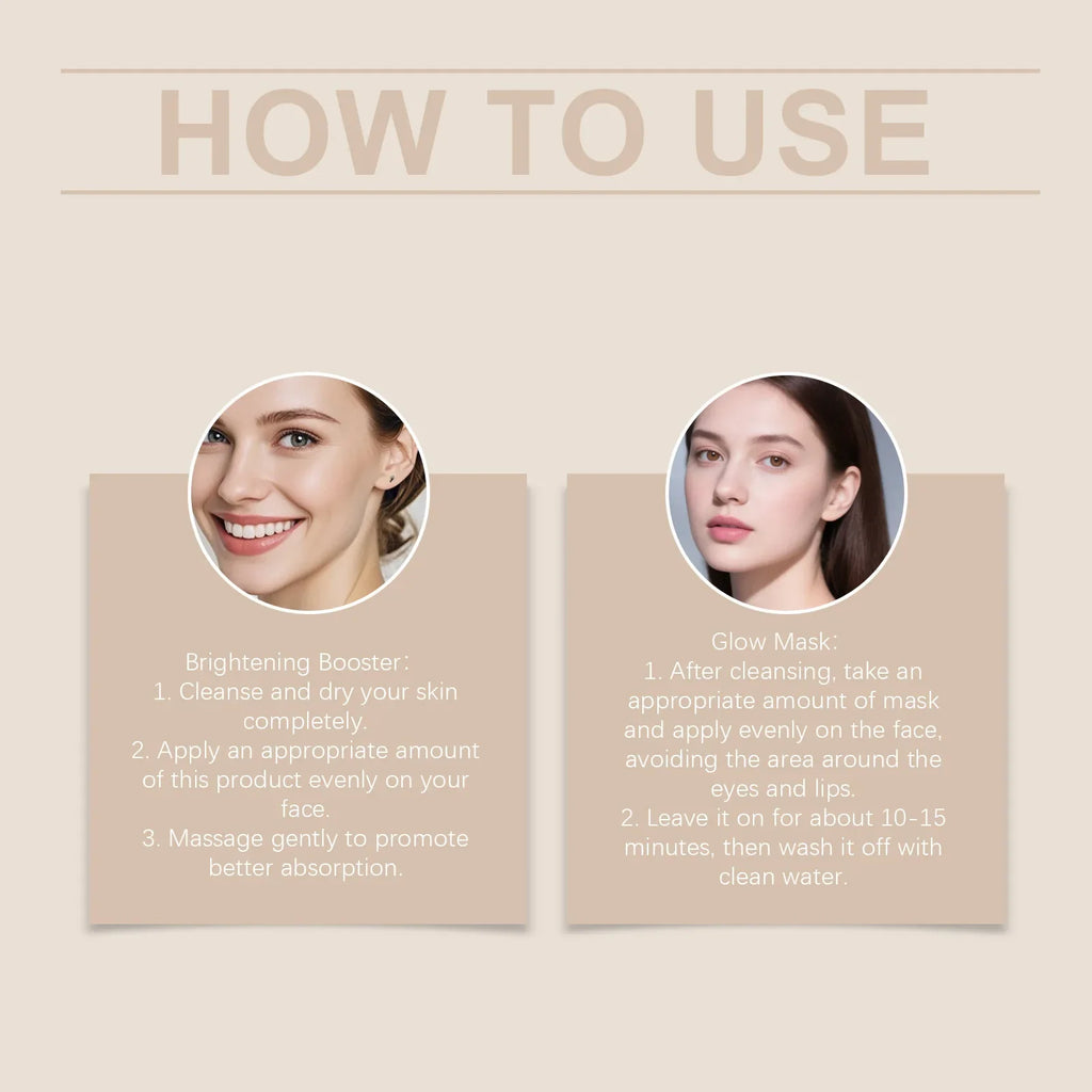 Brightening Essence & Glow Mask Set | Dark Spot & Dull Skin