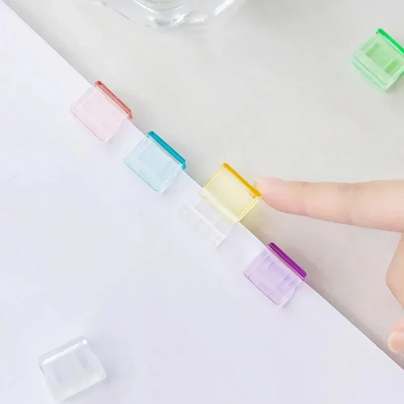 Candy Push Clip Paper Clips 10-30PCS | Transparent Bookmark
