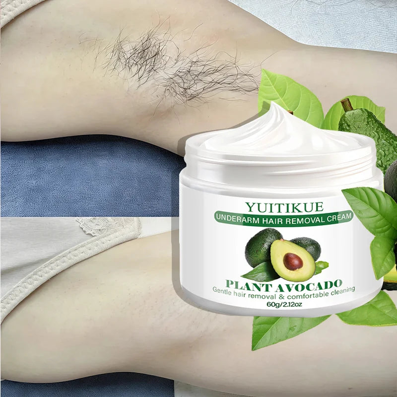 YUITIKUE Avocado Hair Removal Cream – Gentle Natural Formula