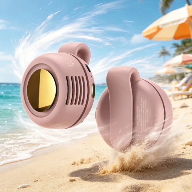 USB Rechargeable Bladeless Clip Waist Fan – Portable Personal Fan