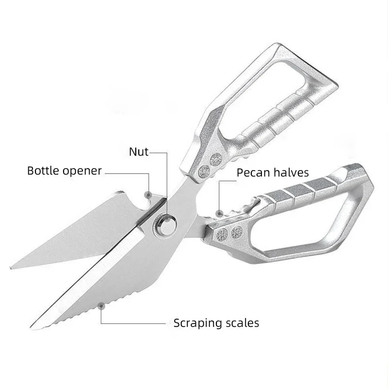 Stainless Steel Kitchen Shears – Chicken, Bone & BBQ Scissors