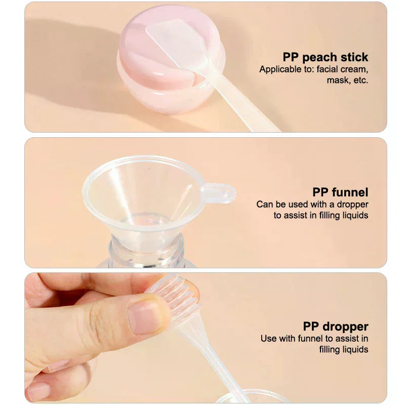 11-Piece Travel Refillable Bottle Set – Toiletry Containers