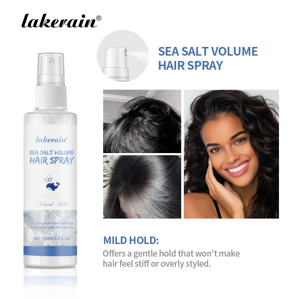 Lakerain Sea Salt Hair Spray – Volume, Waves & Anti-Frizz