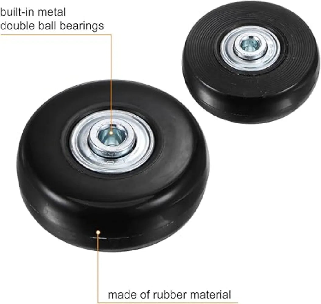 Universal Replacement Luggage Wheels – Silent Suitcase Casters