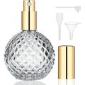 Vintage 100ml Glass Perfume Bottle – Pink Pineapple Spray Atomizer