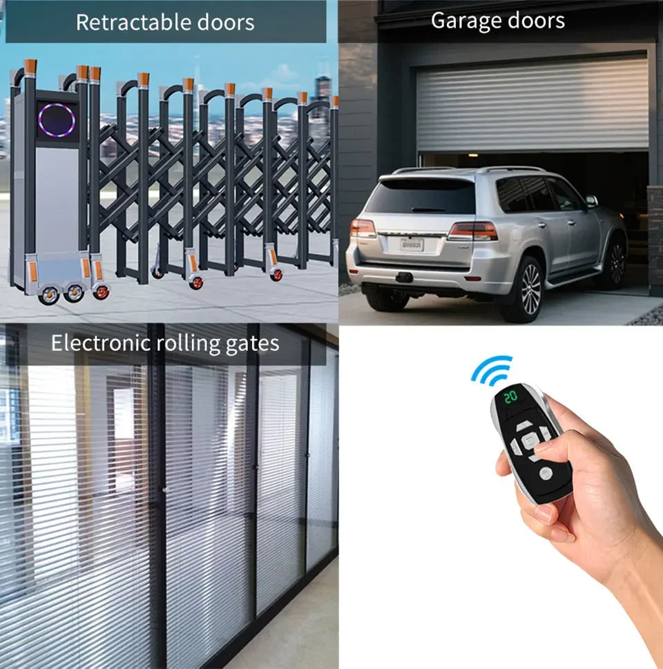 20-Channel Universal Garage Door Remote Duplicator 300–915MHz