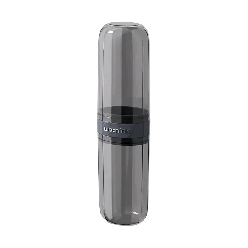 Portable Clear Toothbrush Travel Case Hard Shell All-in-one Organizer