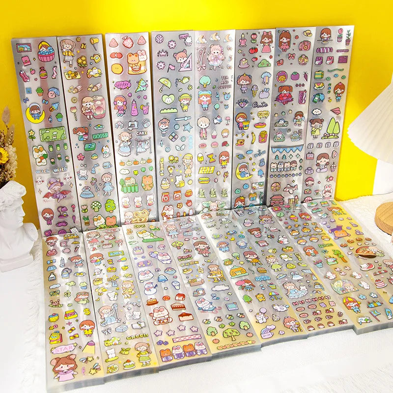 20 Sheets Waterproof Stickers Kids Toddlers 1000+ Vivid Children Boys