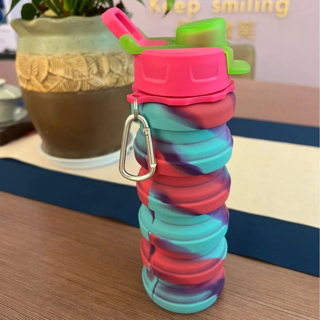 Sports Water Bottles Leak Proof Twist Cap Retractable Home Outdoor