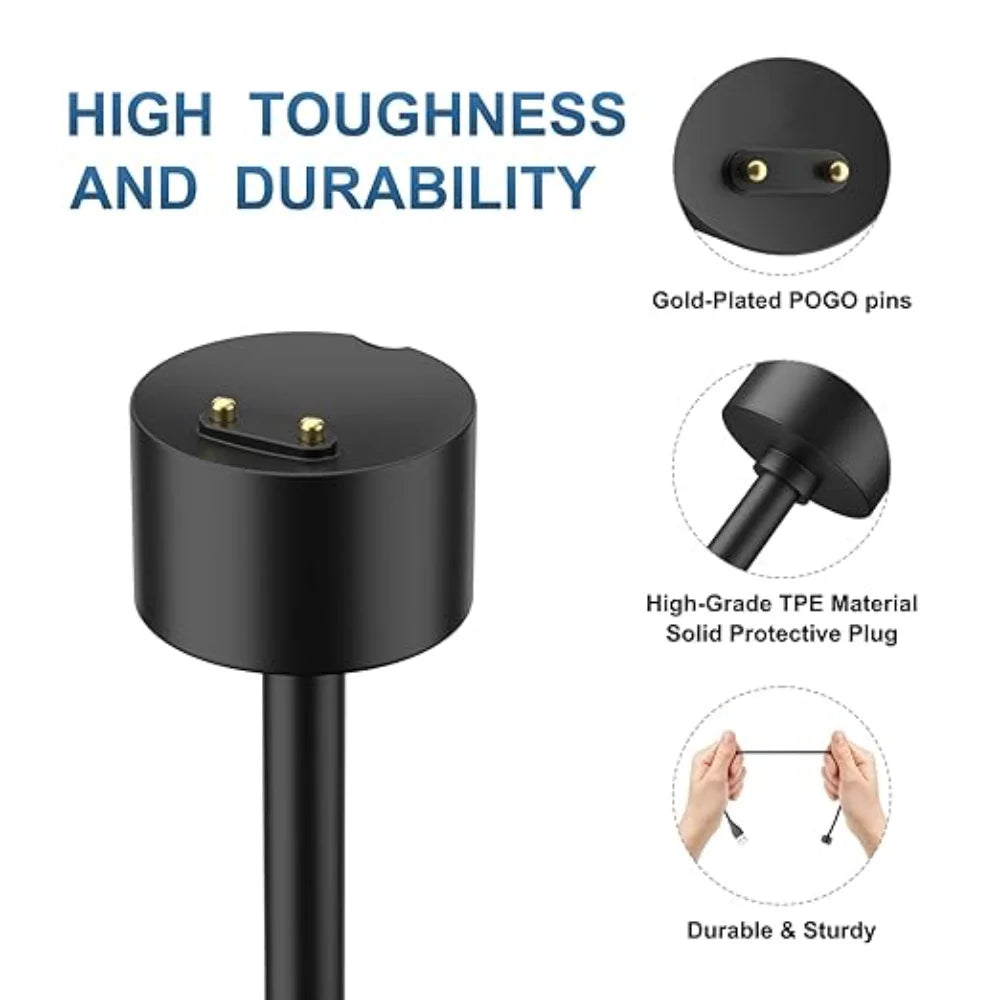 2-Pack USB Charger for Xiaomi Mi Band 5/6/7 & Amazfit Band 5