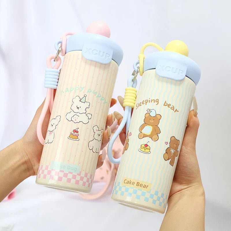 Cartoon Insulated Water Bottle – 316 Stainless Steel Vacuum Cup