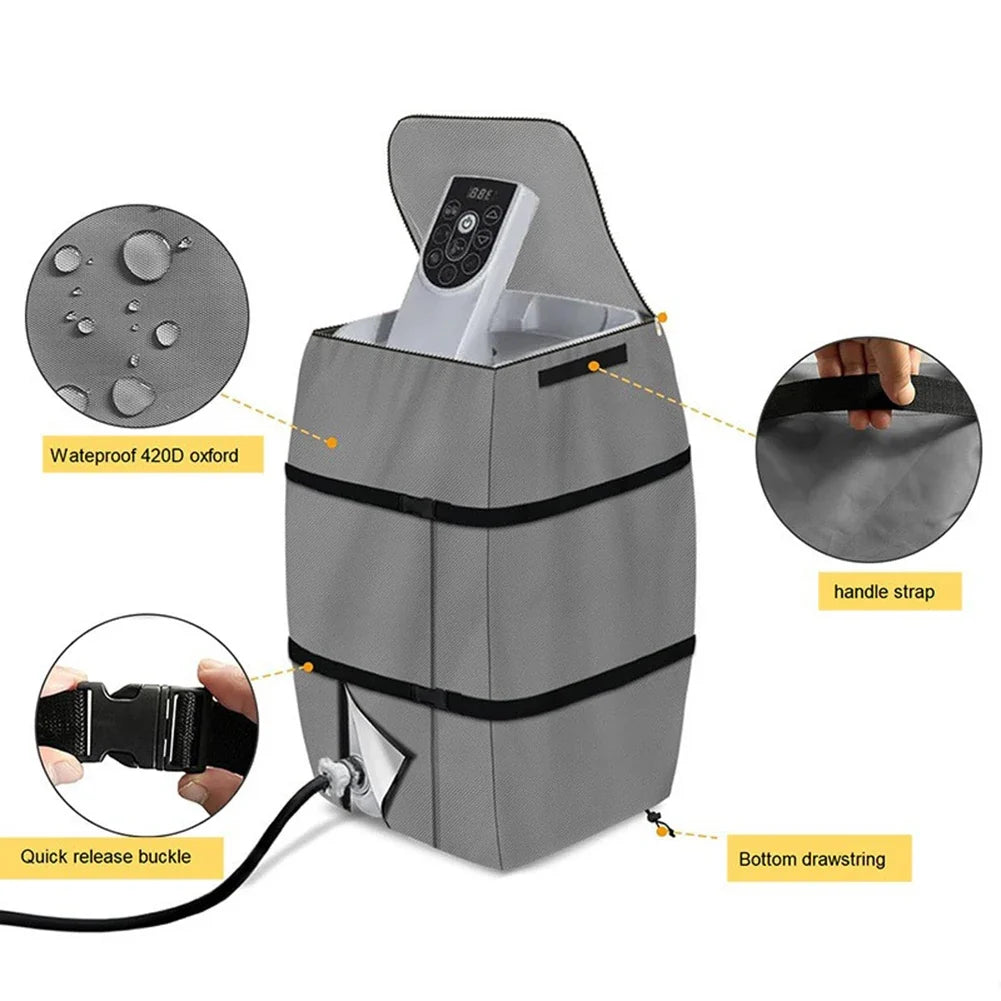 Inflatable Spa Heater Pump Cover 43x38x54cm | All-Weather