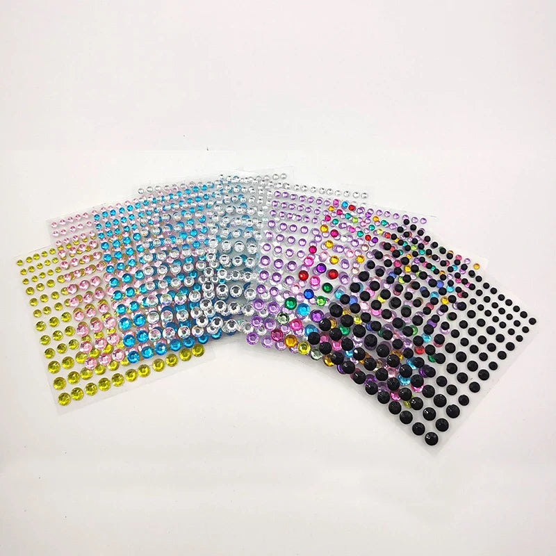 Jewel Sparkle Crystal Eye Drill Sticker Facial Beauty Decorations