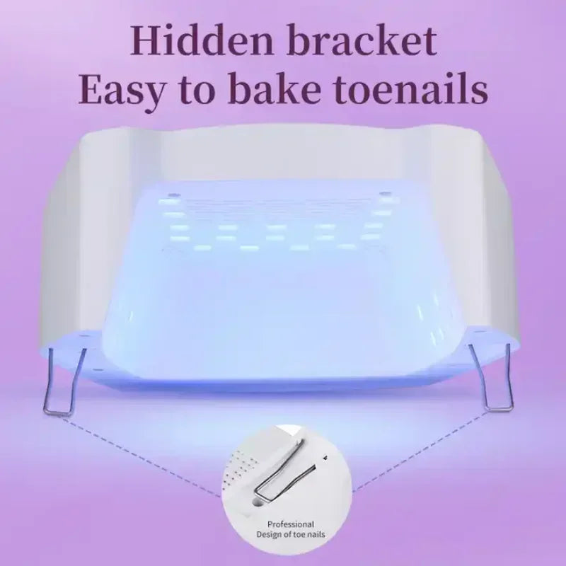 72W Cordless UV LED Gel Nail Lamp | Smart Sensor Fast Curing