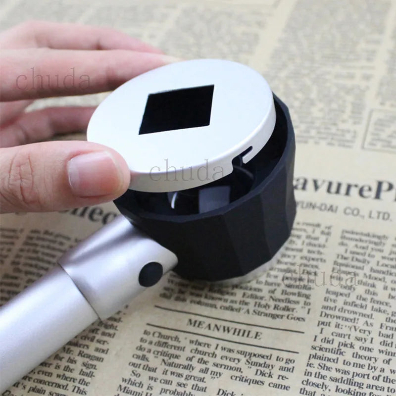 20X LED Magnifying Glass with Light & Scale – Metal Spoon Loupe