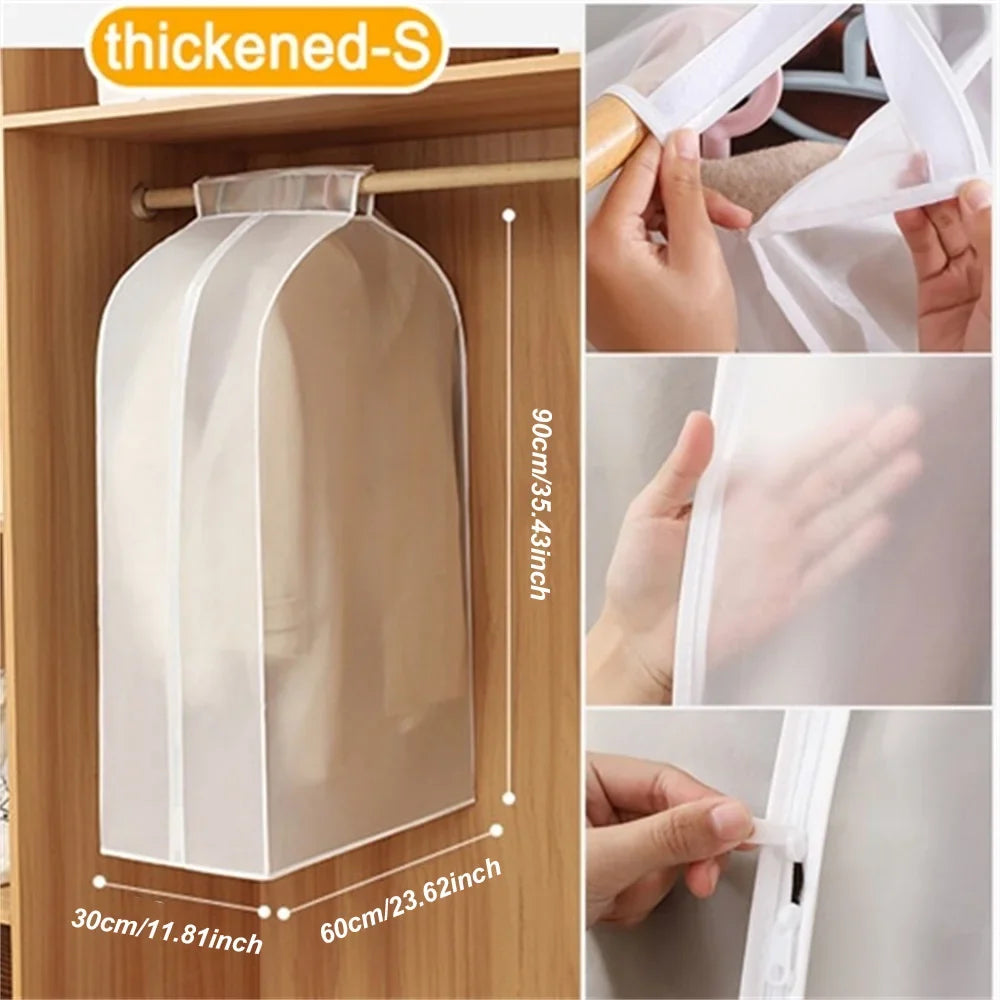 Clothing Dust Cover Transparent Dress Garment Storage Bag Case