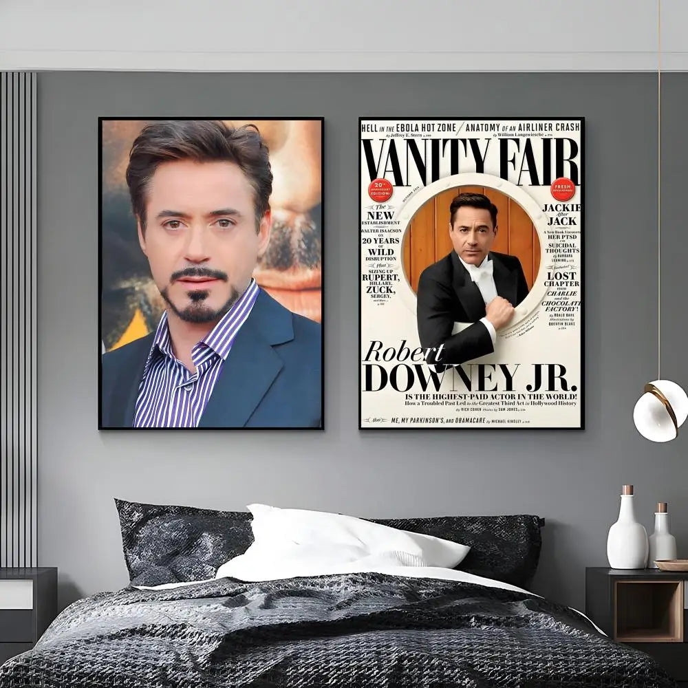Robert Downey Jr HD Wall Poster – Aesthetic Home Decor Art