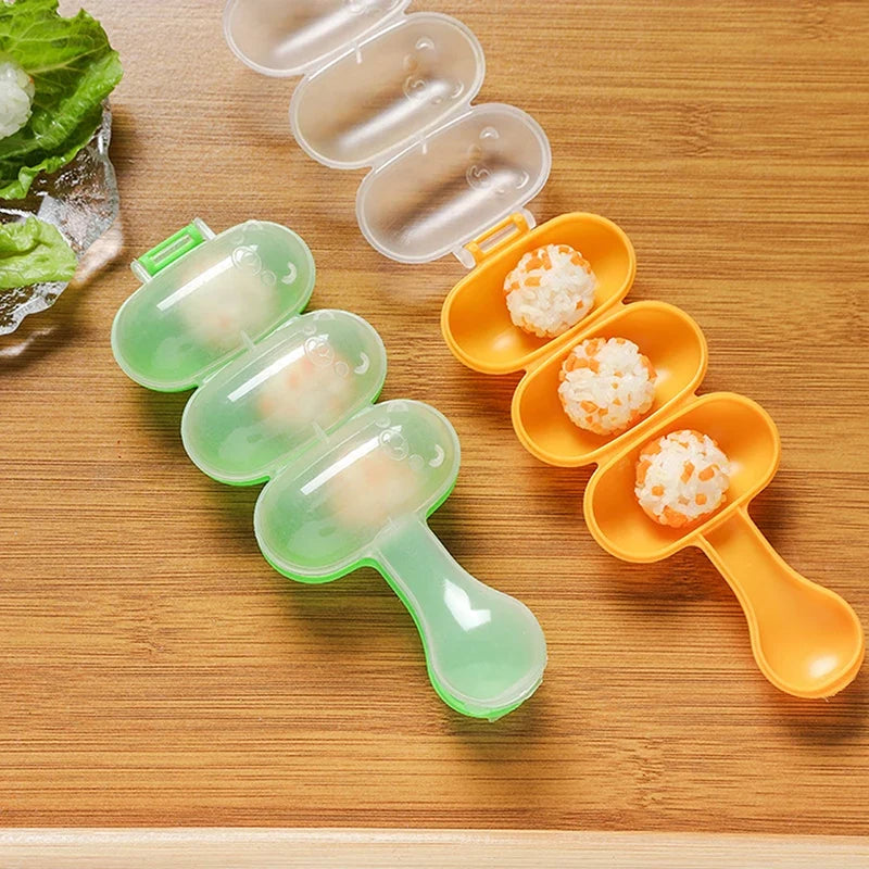 3-in-1 Rice Ball Shaker Mold – Onigiri & Sushi Maker