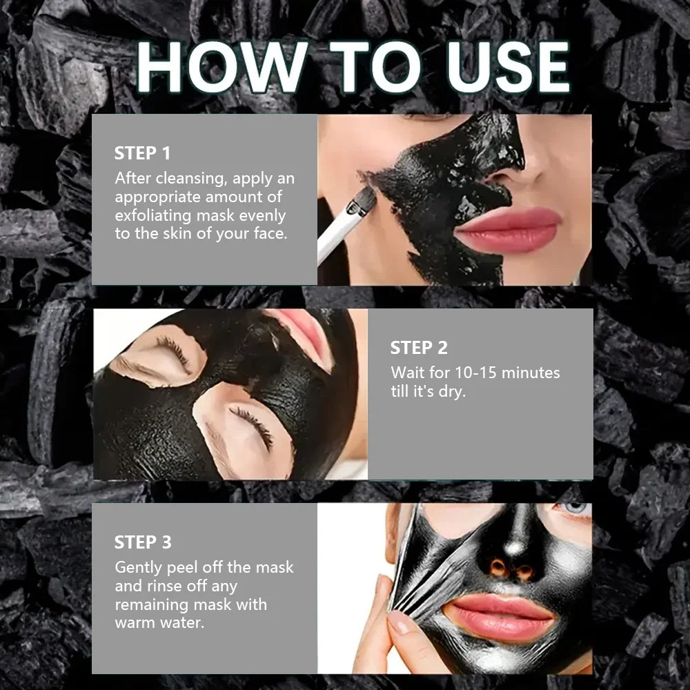 Bamboo Charcoal Black Peel Mask – Deep Cleanse & Oil Control