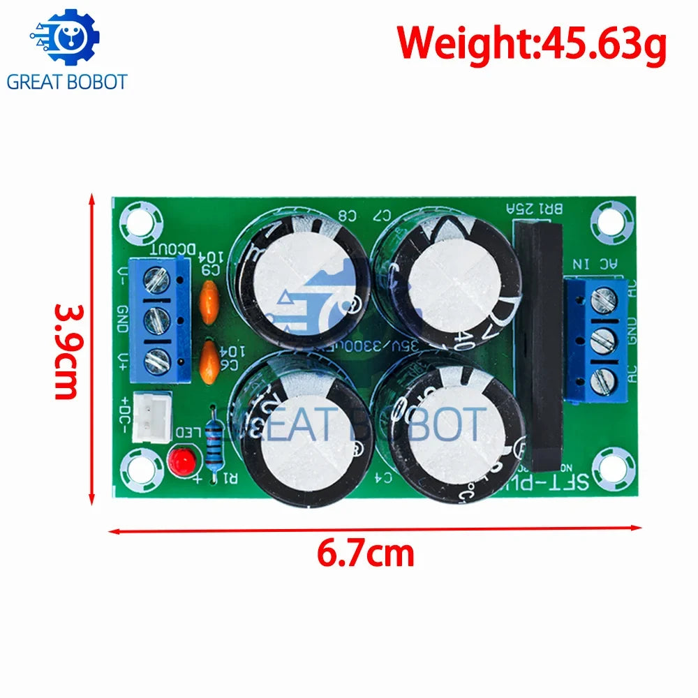 PW28 Dual Power Filter Amplifier Board 25A Rectifier DIY Kit
