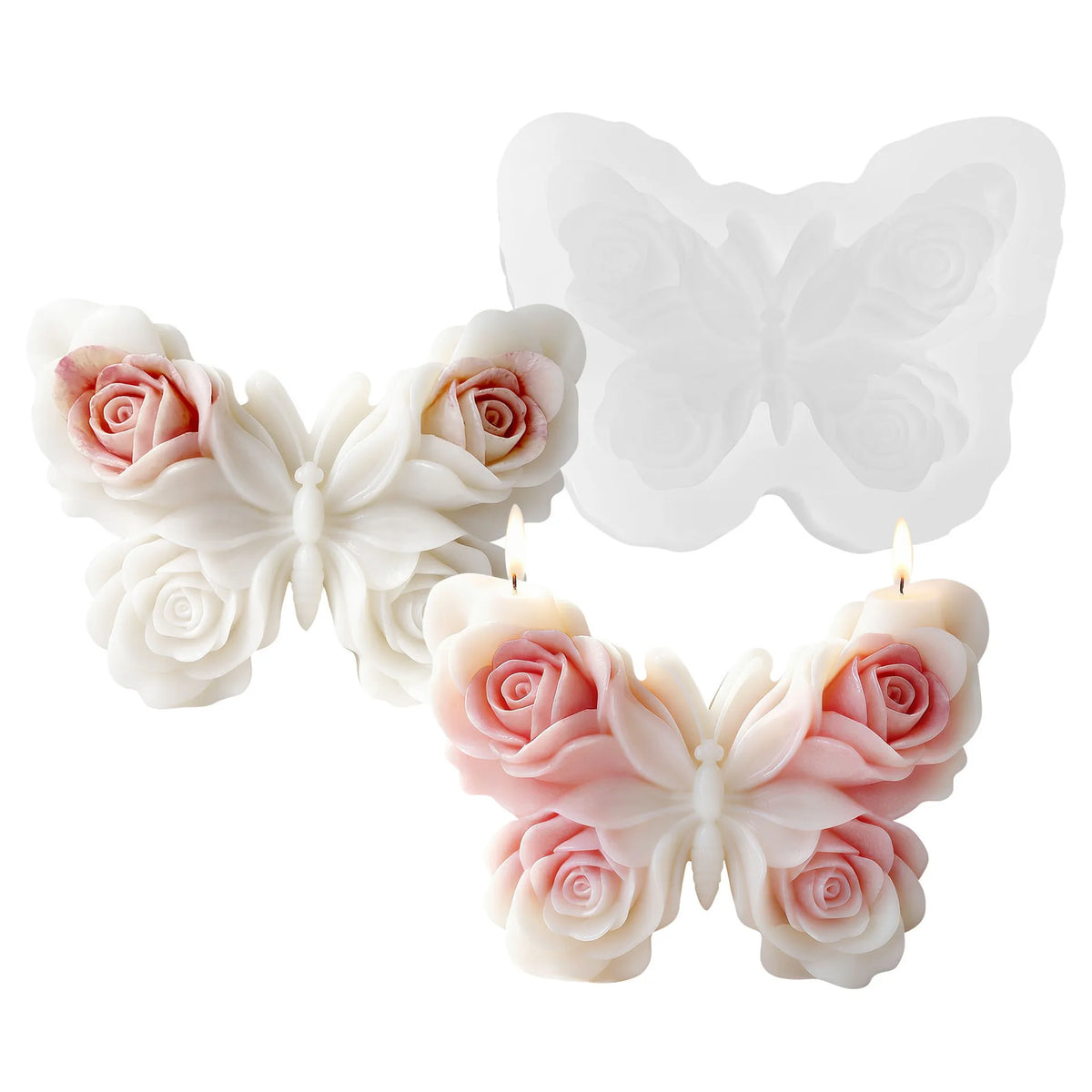 Flower Butterfly Silicone Molds Baking DIY Epoxy Resin Crafts Hanging