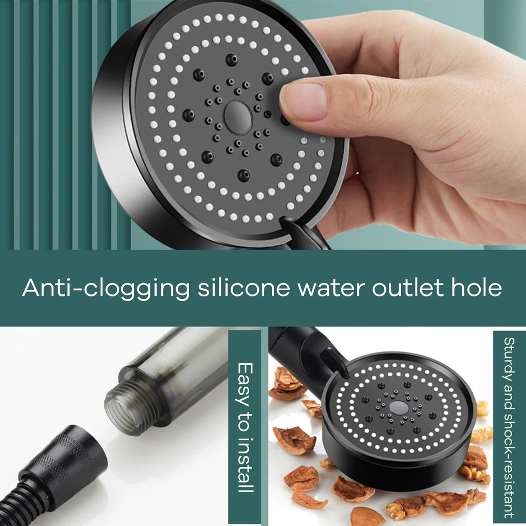 Handheld Shower Head – High Pressure & Water Saving