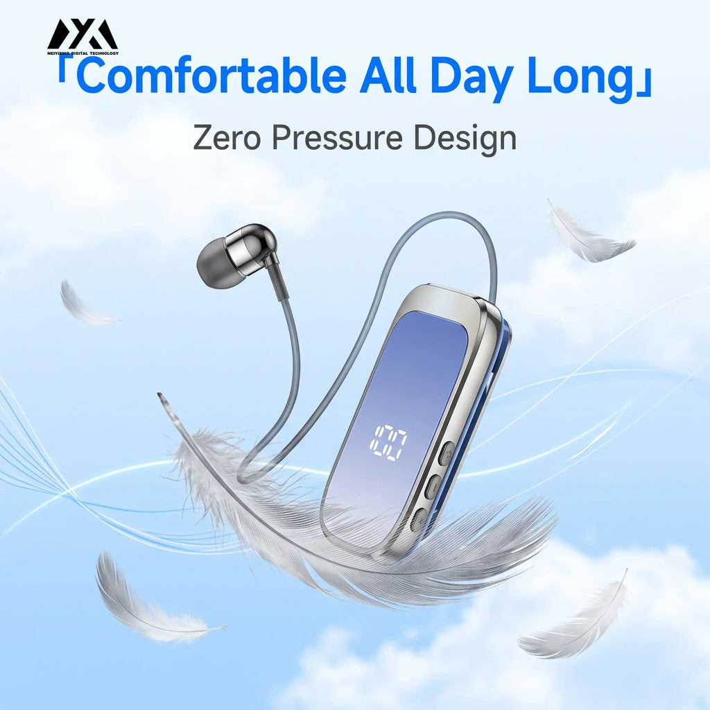 K20 Clip-On Bluetooth Earphone – Single Ear Wireless Headset