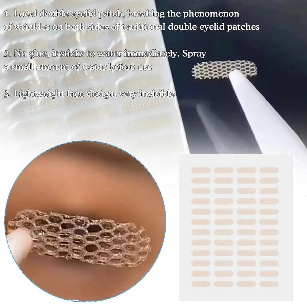 Invisible Double Eyelid Tape – Mesh Lace Self-Adhesive Stickers