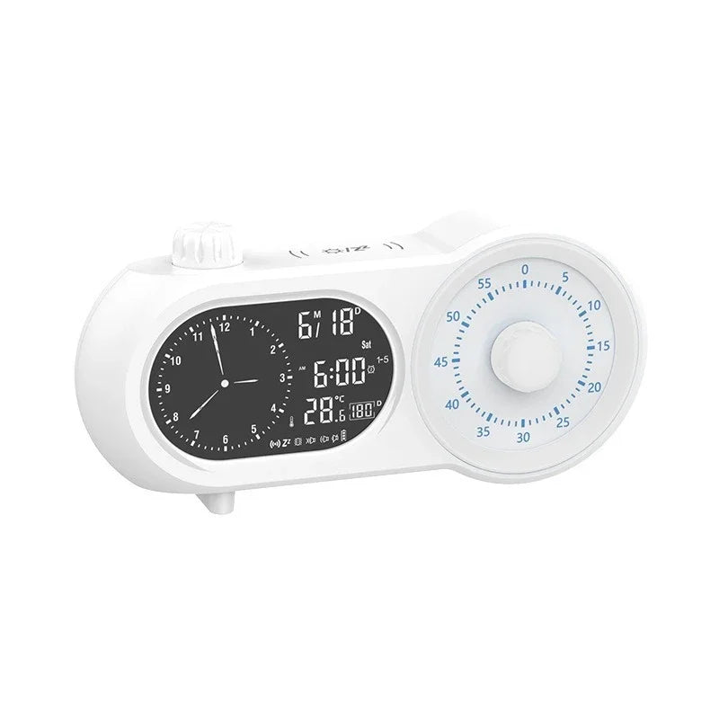 Silent LED Alarm Clock with Temperature Display | Bedside Desk
