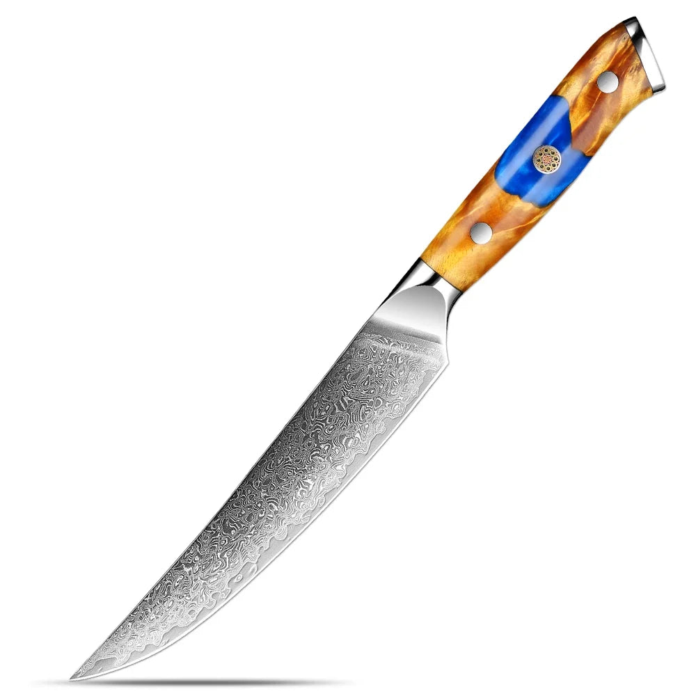 XITUO 5" Damascus Steel Japanese Petty Utility Knife | Full Tang
